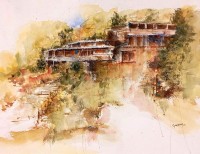 Ejaz Khan, 10 x 13 Inch, Water Color On Paper,  Abstract Painting, AC-EJK-005